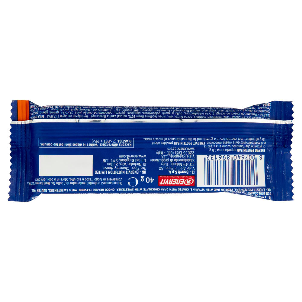 BARRETTA PROTEICA  38% CHOCO ORANGE ENERVIT G 40 - 1