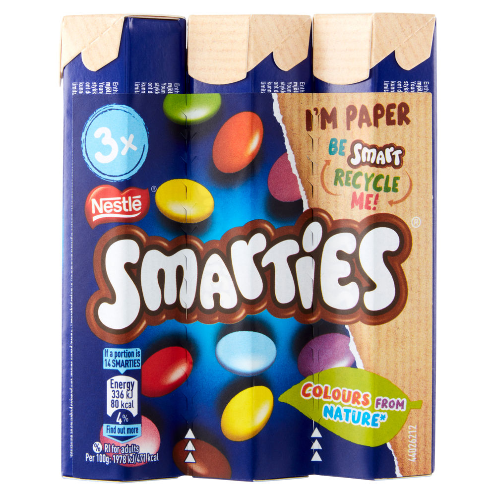 Smarties trio 3x34g nestlé mpk g 102