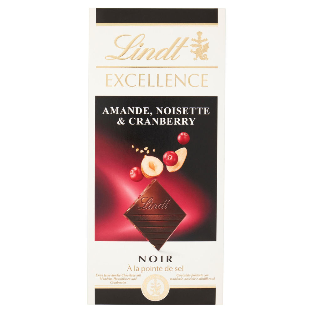 TAV AMANDE NOISETTE & CRANBERRY LINDT EXCELLENCE G 100 - 0