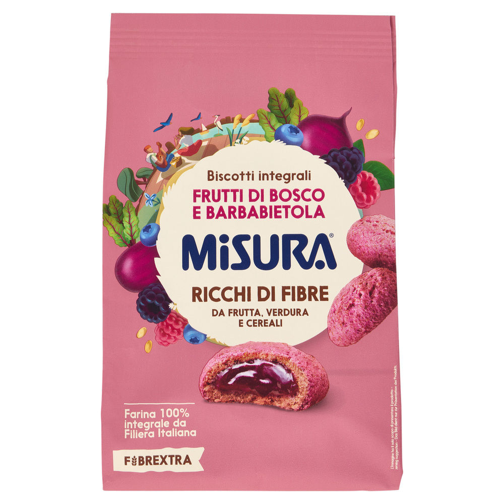 FROLLINI FIBREXTRA RIPIENI FRUTTI DI BOSCO E BARBABIETOLA MISURA G 260 - 6