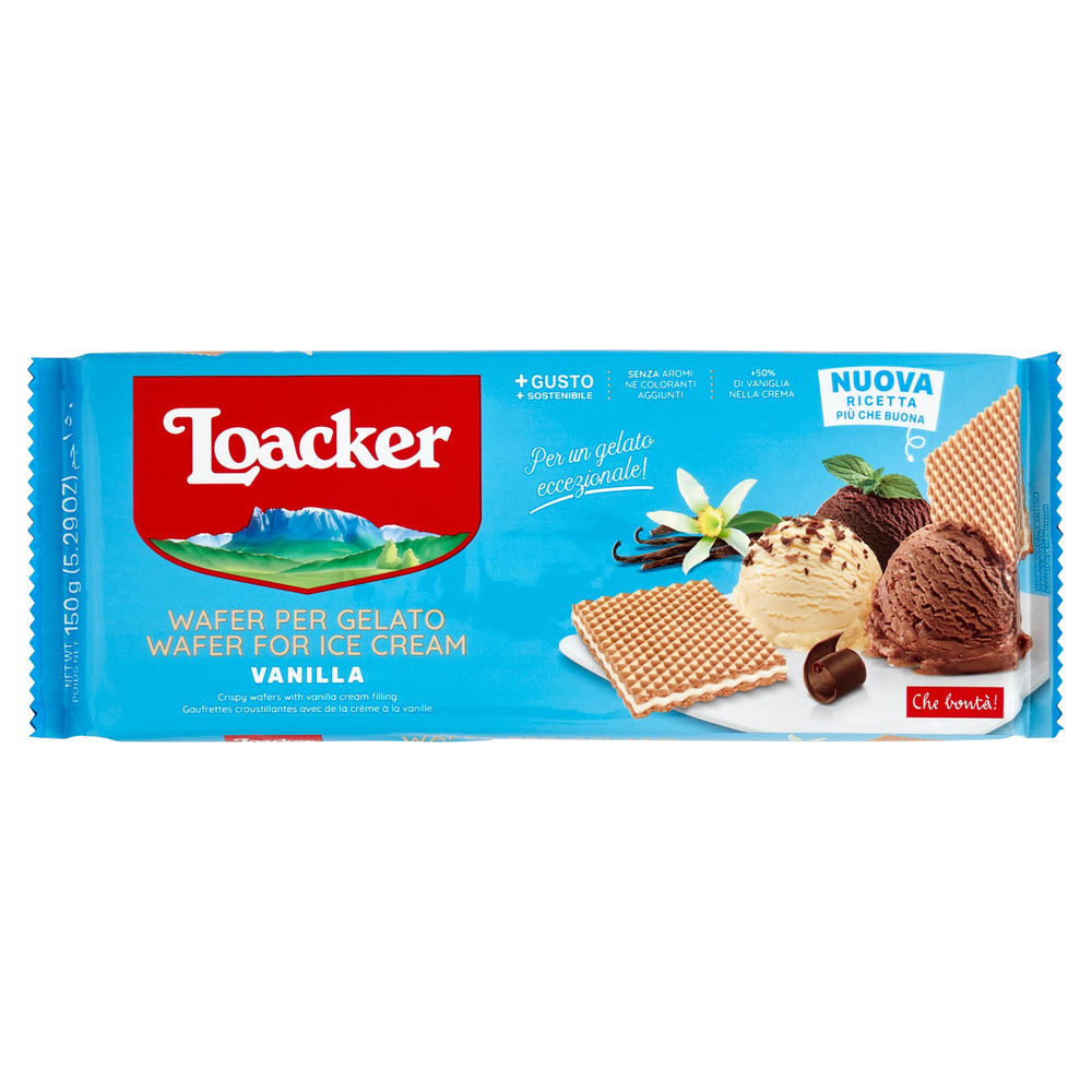 WAFER PER GELATO VANILLE LOACKER G 150 - 0