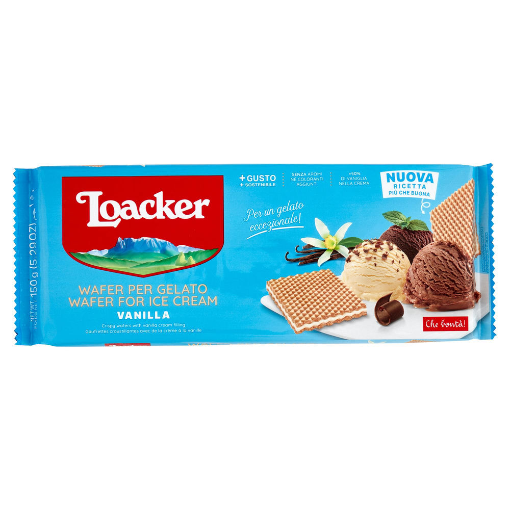 WAFER PER GELATO VANILLE LOACKER G 150 - 2