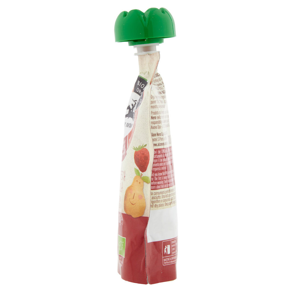 PUREA DI MELA, PERA E FRAGOLA IN DOYPACK BIO ALCE NERO BABY G 100 - 2