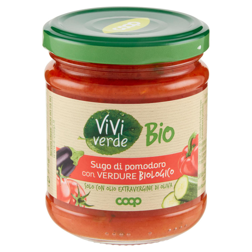 SUGO DI POMODORO CON VERDURE BIOLOGICO - VIVIVERDE COOP - VV G 190 - 2