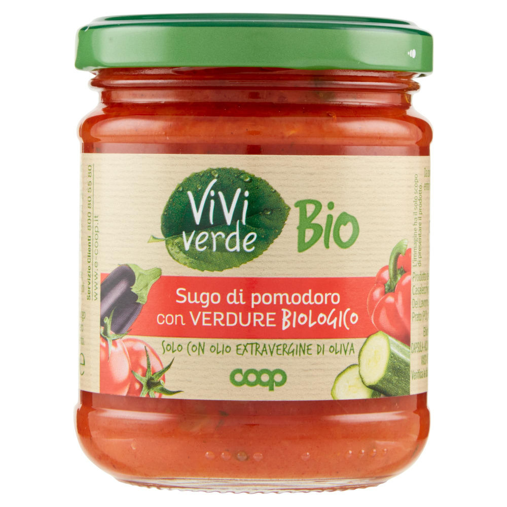 SUGO DI POMODORO CON VERDURE BIOLOGICO - VIVIVERDE COOP - VV G 190 - 3