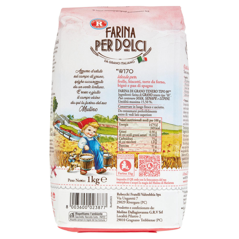 FARINA PER DOLCI MARIAROSA REBECCHI SACCHETTO KG 1 - 1