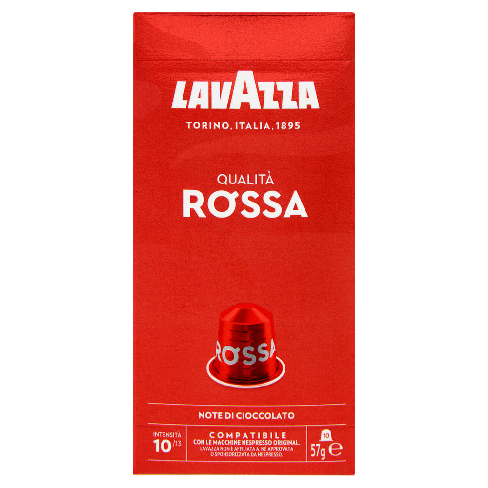 CAPS COMPATIBILI NESPRESSO QUALITÀ ROSSA ALU LAVAZZA X 10 G 57 - 0