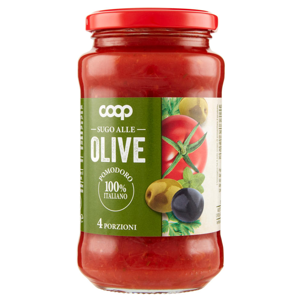 Sugo alle olive coop vaso vetro g 400