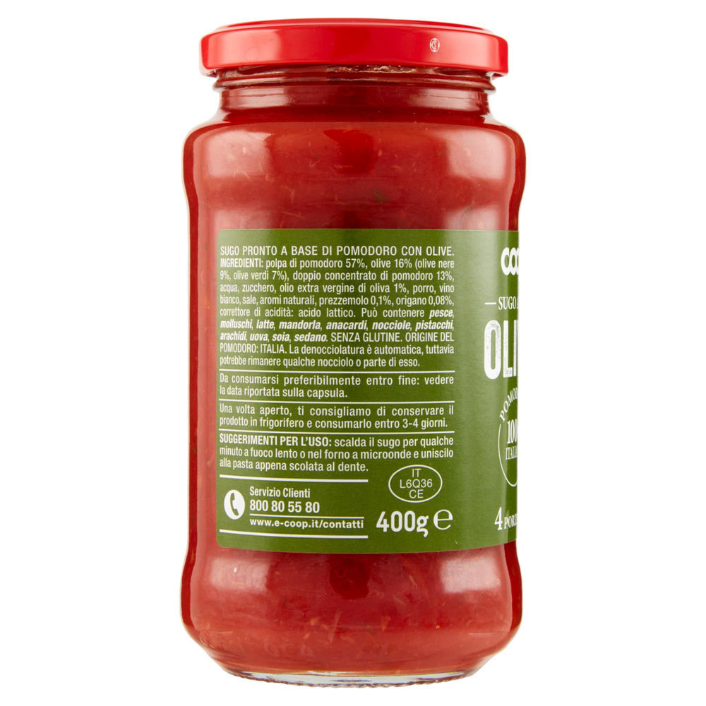 SUGO ALLE OLIVE COOP VASO VETRO G 400 - 4