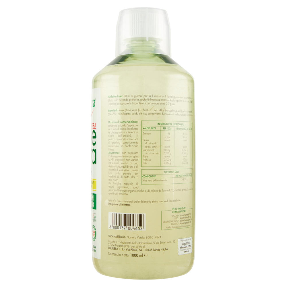 INT. ALOE VERA EXTRA 99,5 EQUILIBRA BOTTIGLIA LT.1 - 5