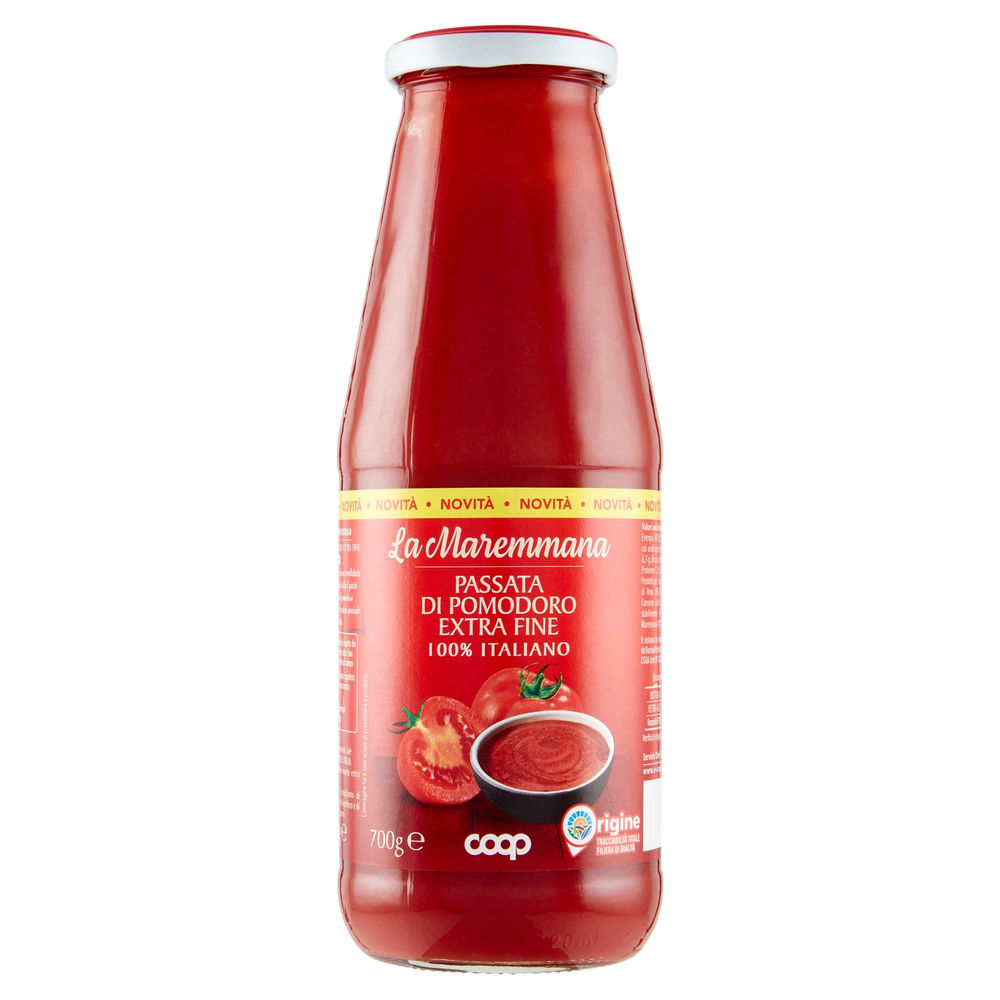 Passata extrafine della maremma origine coop g 700