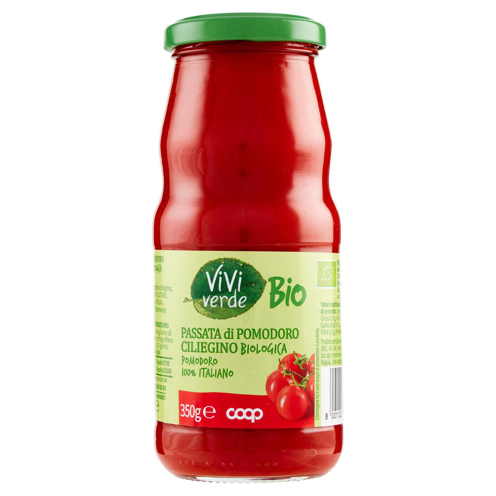 PASSATA DI CILIEGINO BIOLOGICO VIVI VERDE COOP G 350 - 2