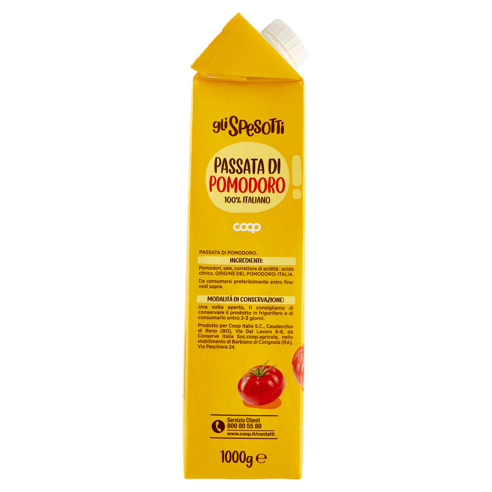 PASSATA POMODORO GLI SPESOTTI COOP TG KG 1 - 2