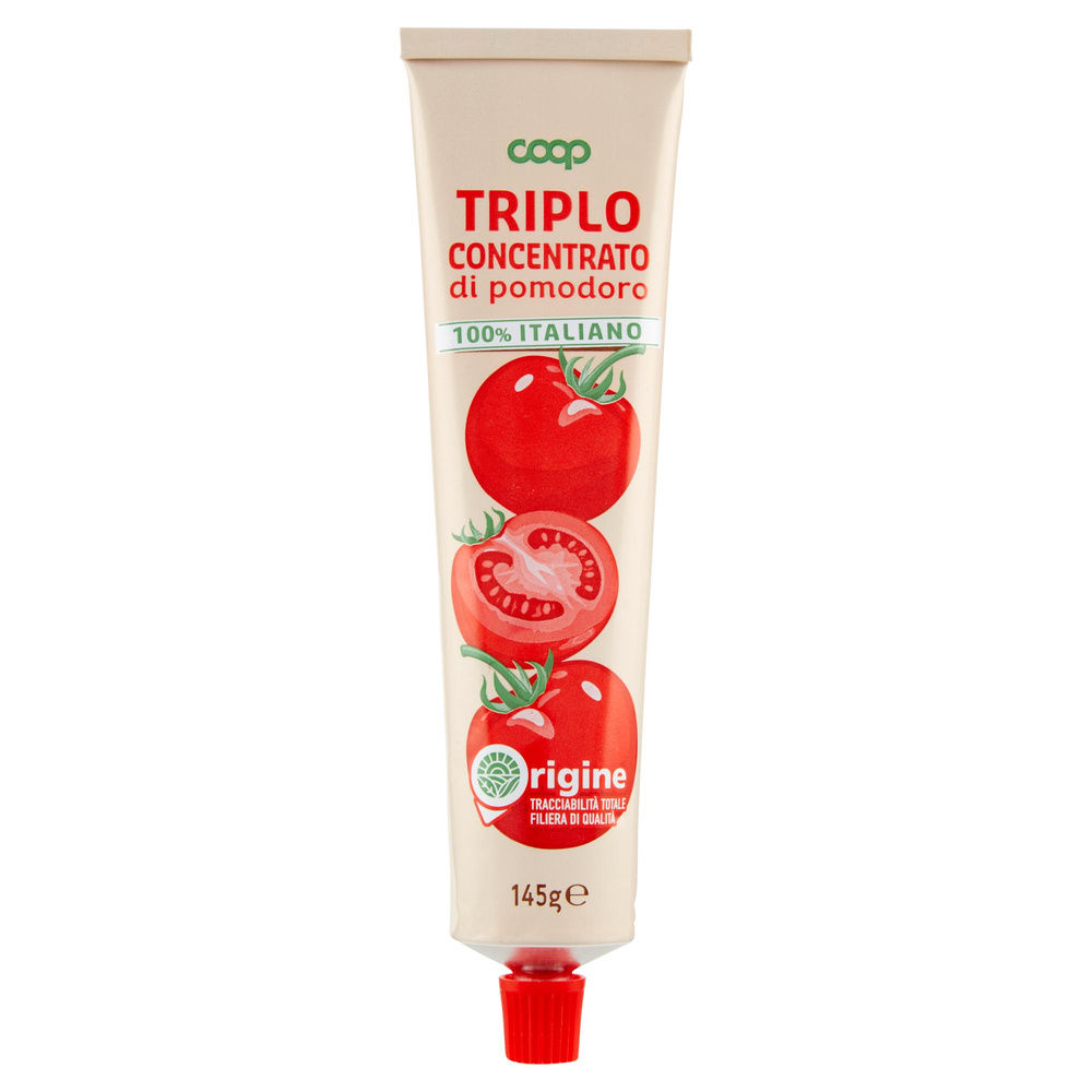 TRIPLO CONCENTRATO DI POMODORO ORIGINE COOP G 145 - 3