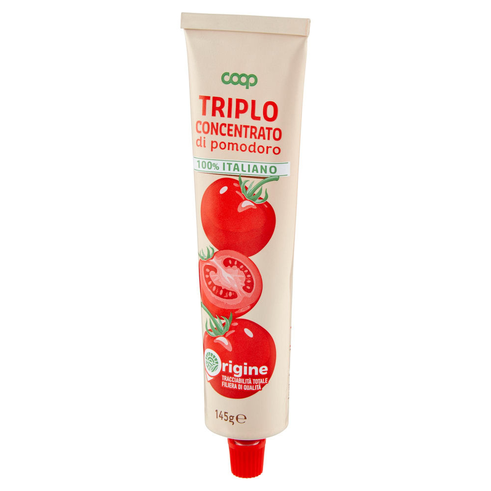 TRIPLO CONCENTRATO DI POMODORO ORIGINE COOP G 145 - 8