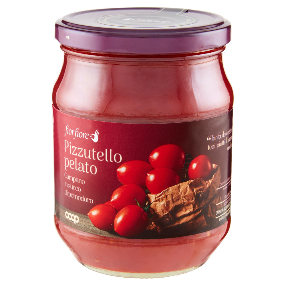 PIZZUTELLO PELATO CAMPANO IN SUCCO DI POMODORO FIOR FIORE COOP G 540 - 5