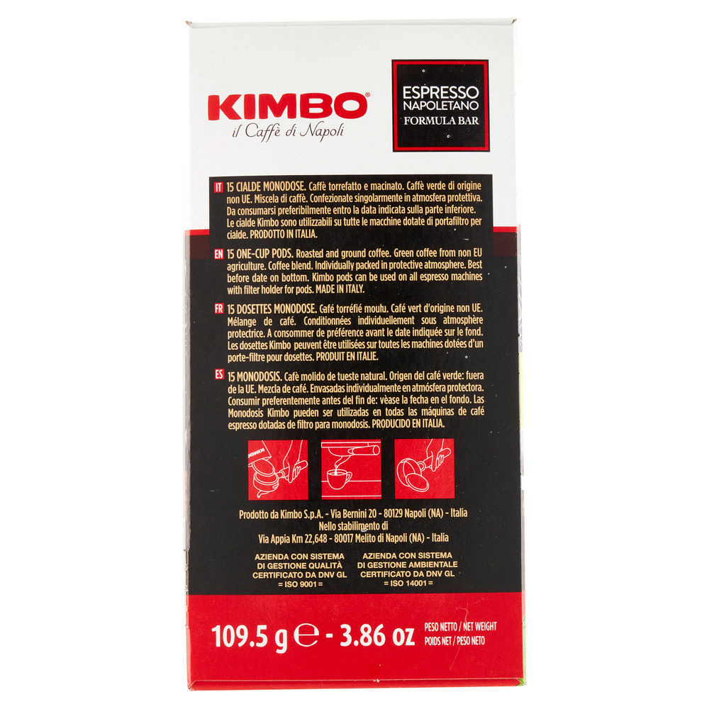 CIALDE COMP.KIMBO ESPRESSO NAPOLETANO X15 PZ G 109,5 - 3