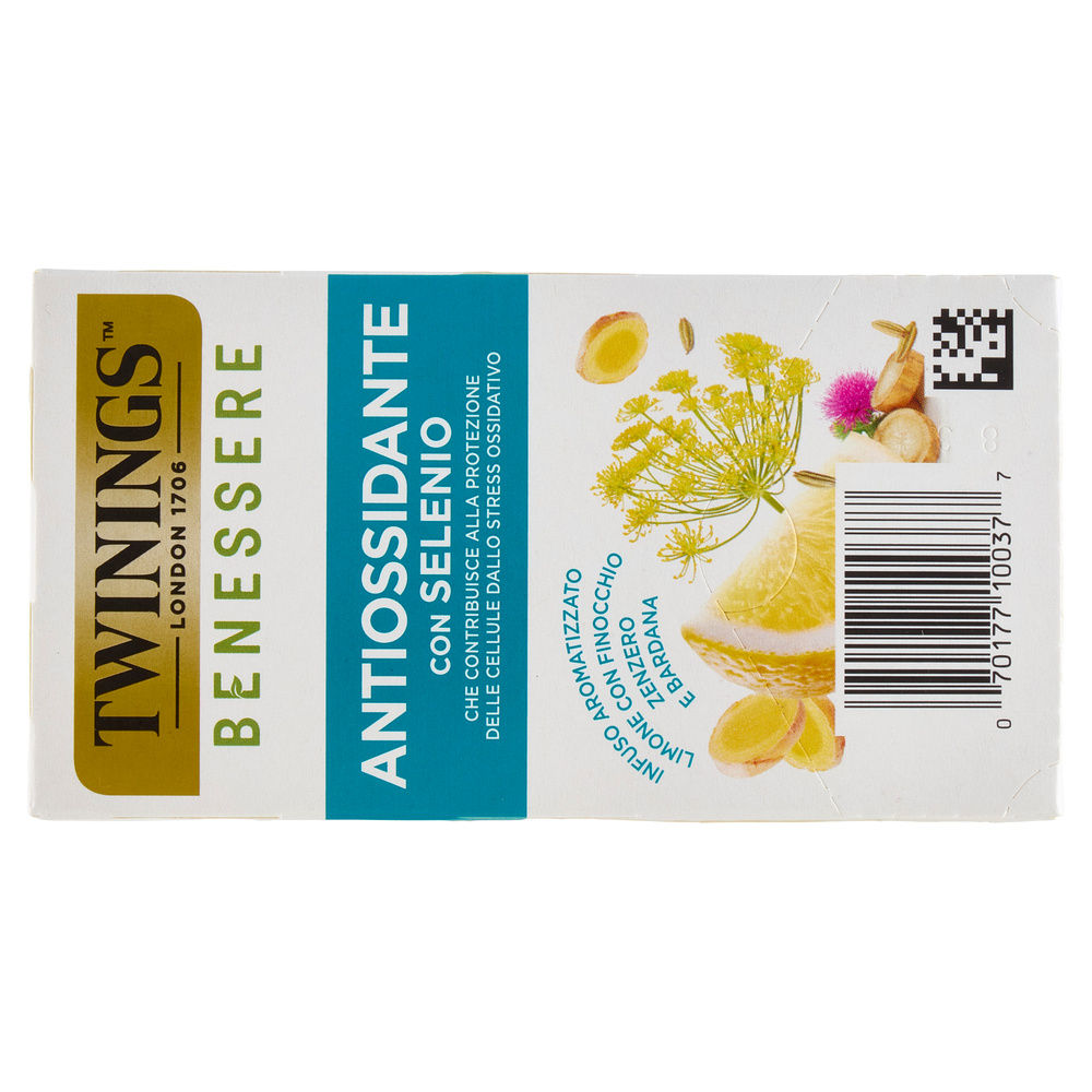 INFUSO ANTIOSSIDANTE C/SELENIO BENESSERE TWININGS 18 FILTRI G 36 - 7