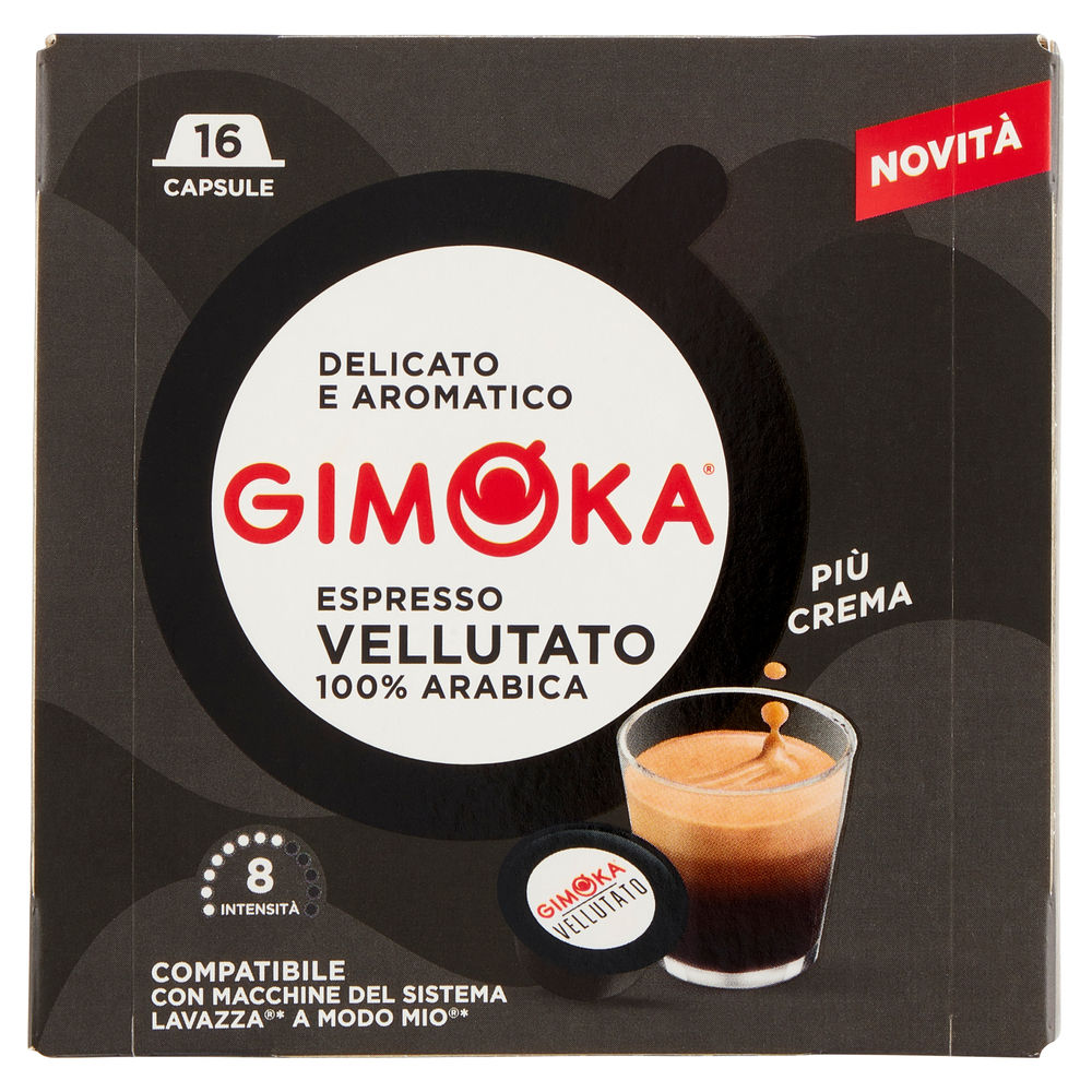 CAPS GIMOKA CMP.AMM IL GUSTO DELL'ECCELLENZA VELLUTATO 100% ARAB.X16 SC G 104 - 0