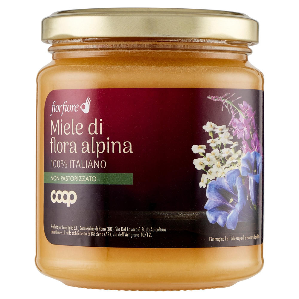 Miele di flora alpina fior fiore coop vaso vetro g 400