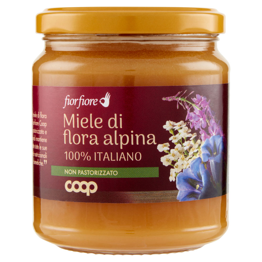 MIELE DI FLORA ALPINA FIOR FIORE COOP VASO VETRO G 400 - 1