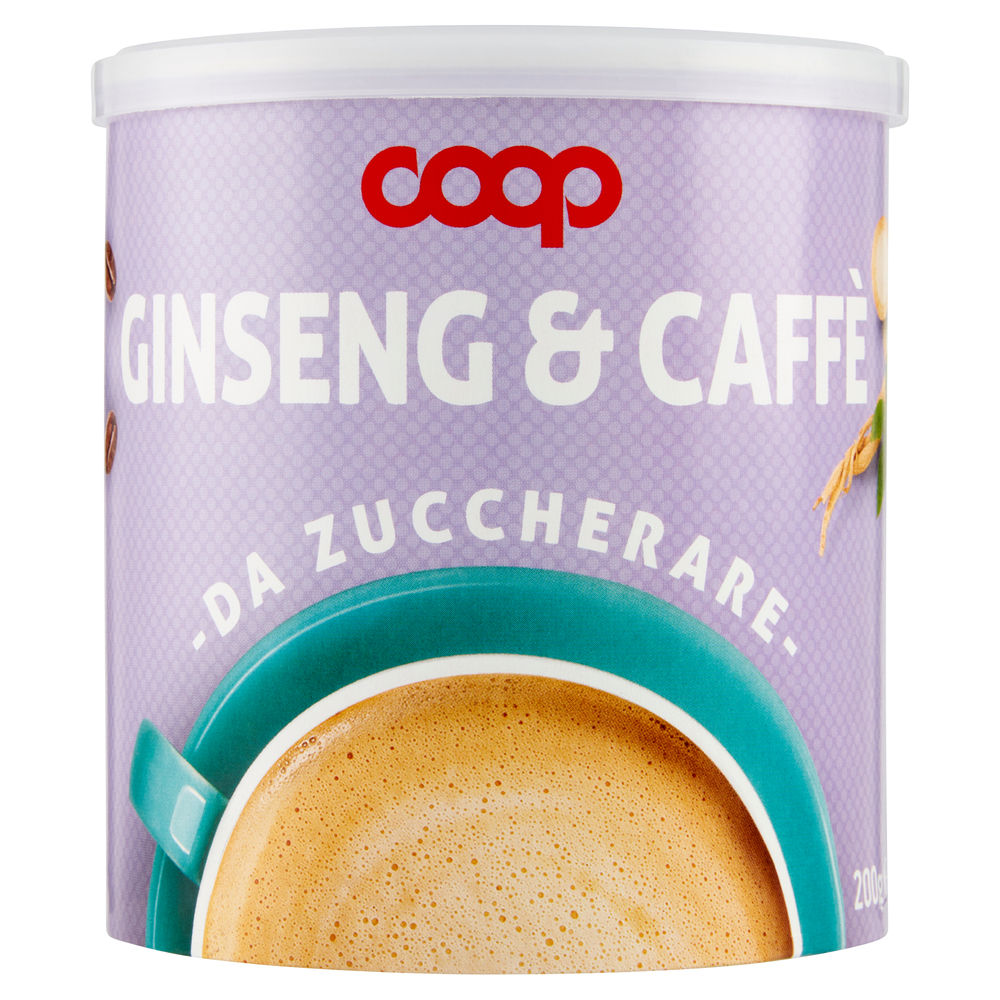 Preparato solubile caffe' e ginseng da zuccherare coop barattolo g 200