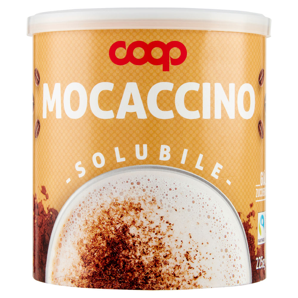 Preparato solubile cappuccino gusto mokaccino coop barattolo g 225