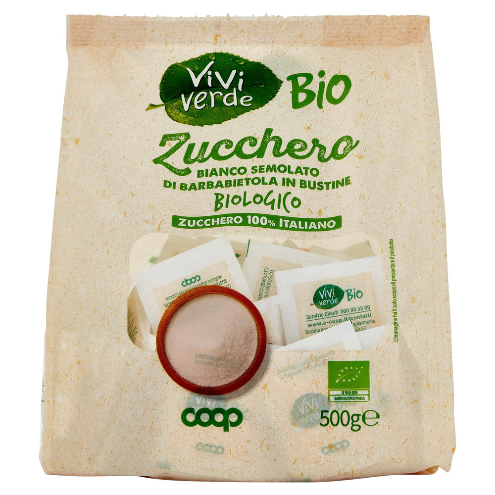 ZUCCHERO SEMOLATO VIVIVERDE BIOCOOP IN BUSTINE SACCHETTO G 500 - 0