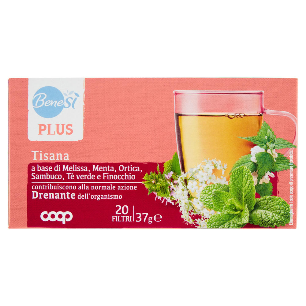 TISANA DREN MELISSA/MENTA/ORTICA/SAMB/TÈ VERDE/FINOCC BENESÌ COOP SC 20FL G 37 - 0