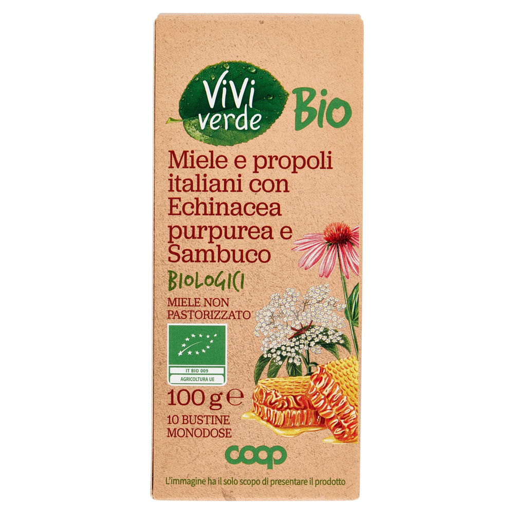 MIELE ITALIANO CON PROPOLI ITALIANO BIO VIVI VERDE COOP BS.10 G 100 - 1