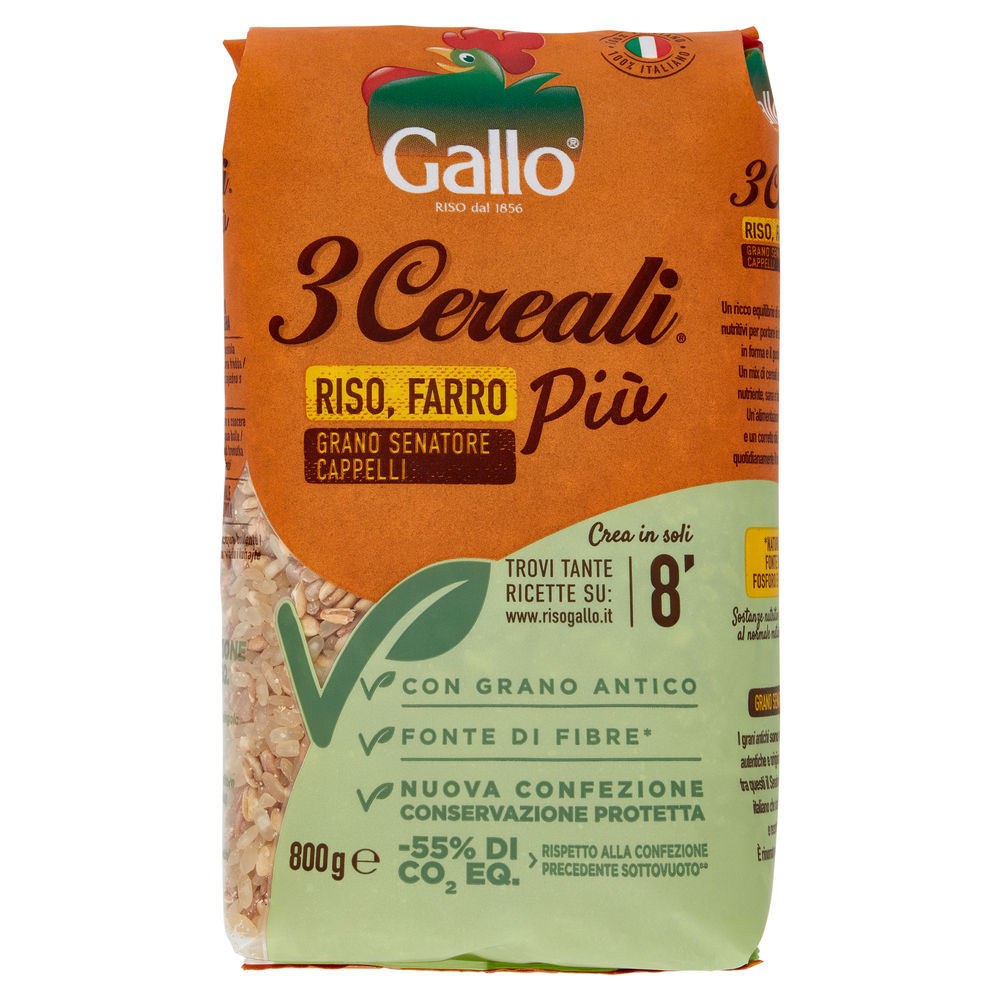 3 CEREALI PIU' RISO GALLO G 800 - 0