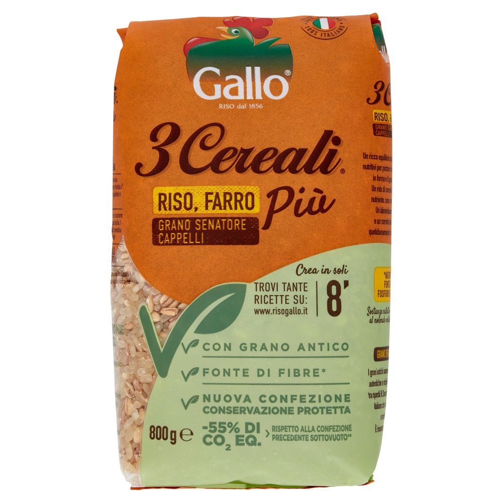 3 CEREALI PIU' RISO GALLO G 800 - 3