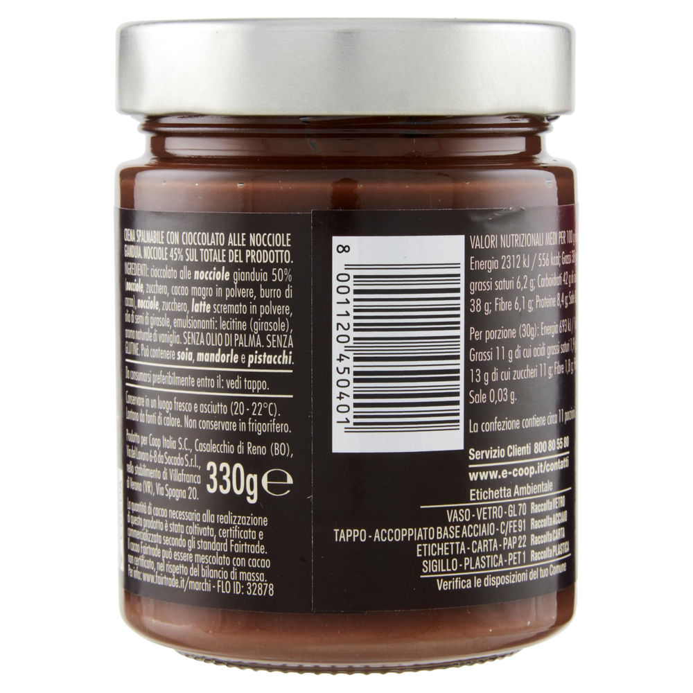 CREMA SPALMABILE AL GIANDUIA FIOR FIORE COOP VASO G 330 - 1