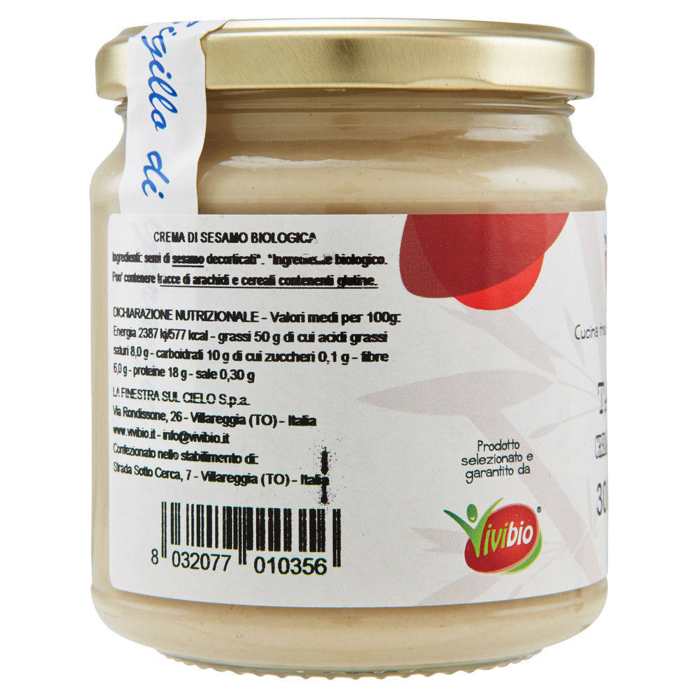 TAHIN CREMA DI SESAMO BIO 300GR - 13