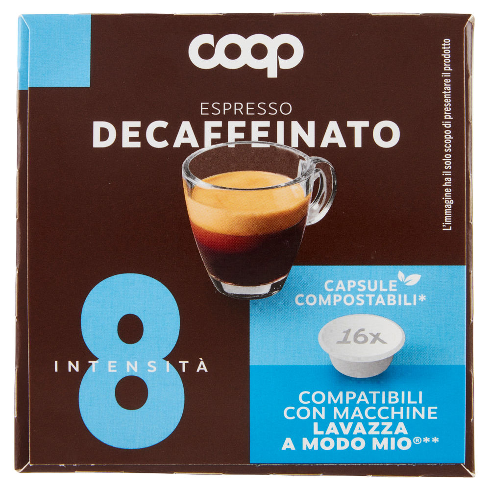 CAFFE' CAPSULE COMPATIBILI A MODO MIO COOP MISCELA DECA PZ 16X7,5G G 120 - 1