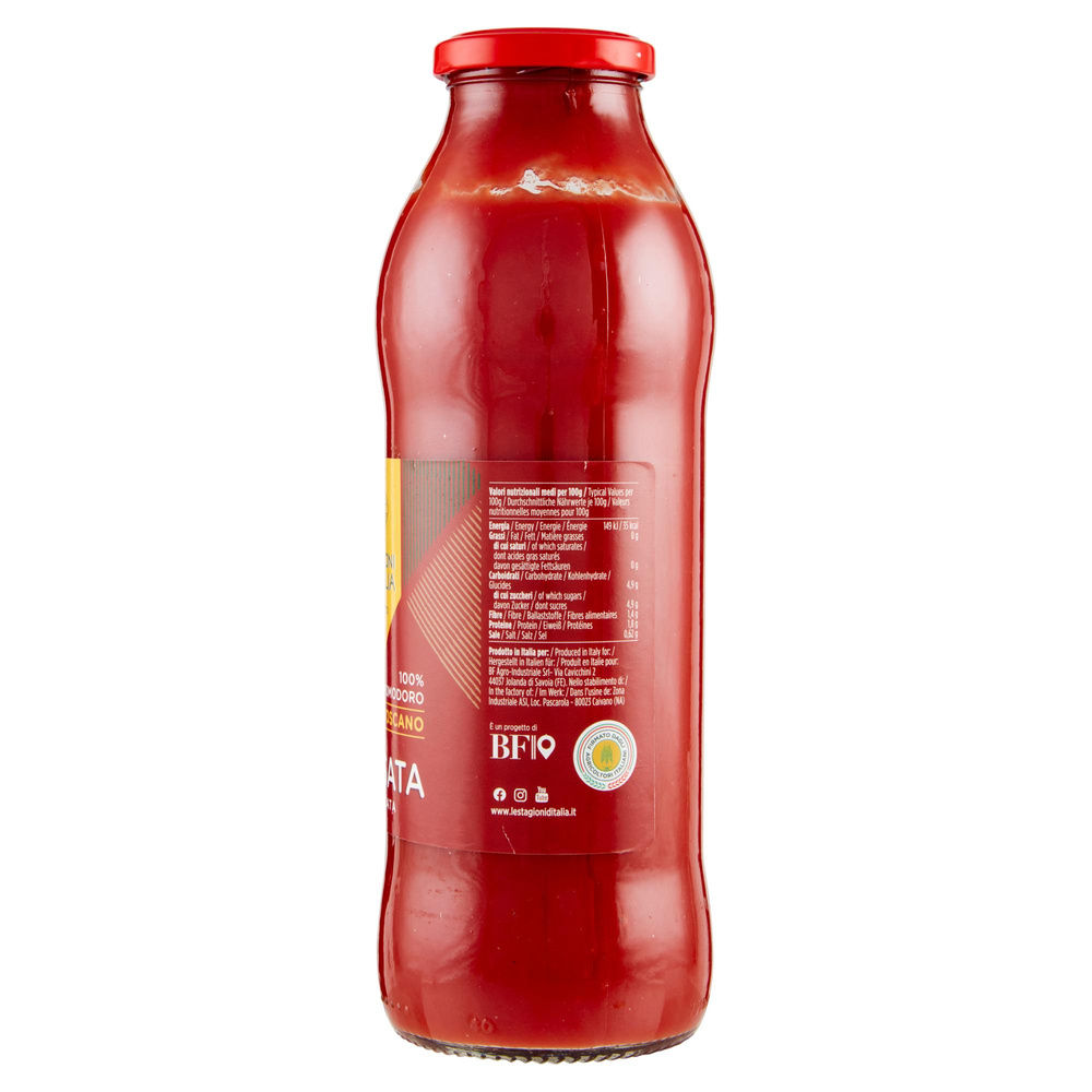 PASSATA POMODORO DELICATA LE STAGIONI D'ITALIA VASO VETRO 690G - 5