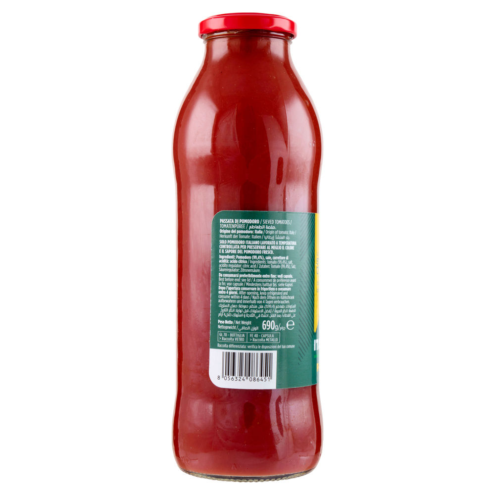 PASSATA POMODORO DELICATA LE STAGIONI D'ITALIA VASO VETRO 690G - 13