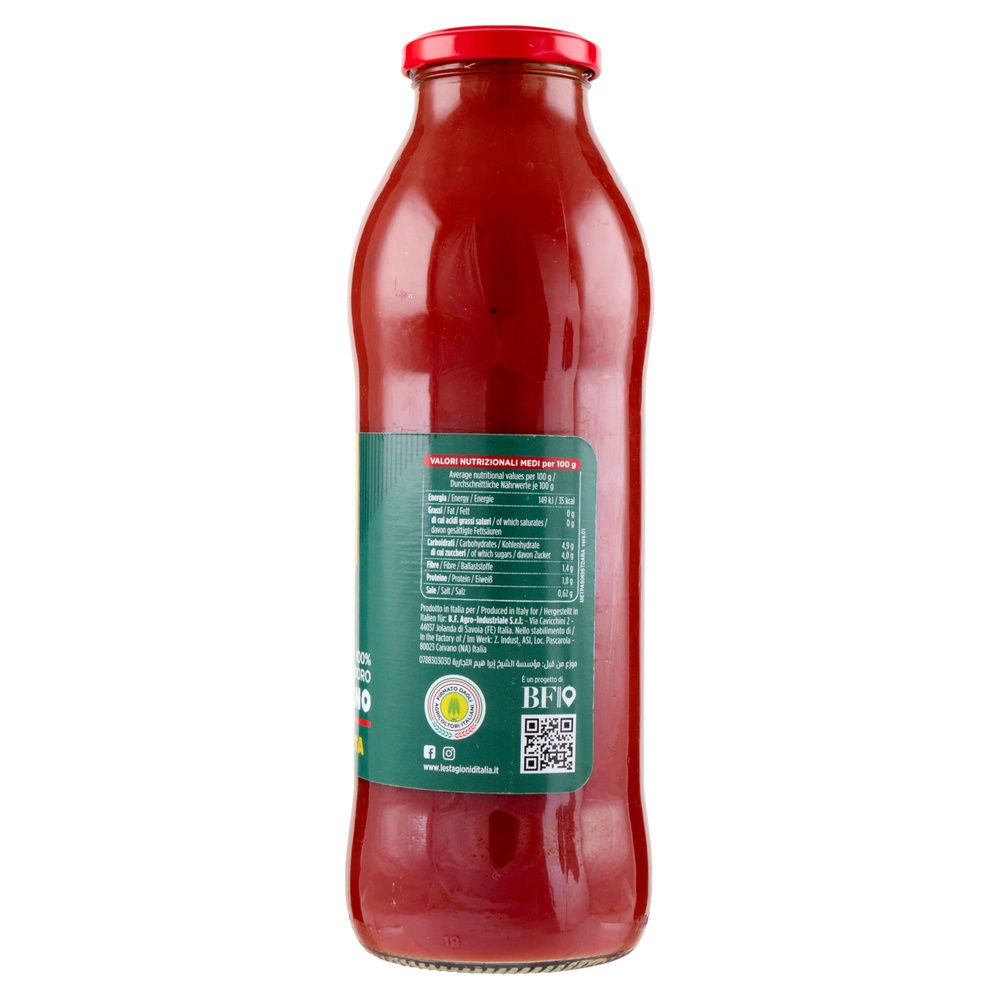 PASSATA POMODORO DELICATA LE STAGIONI D'ITALIA VASO VETRO 690G - 11