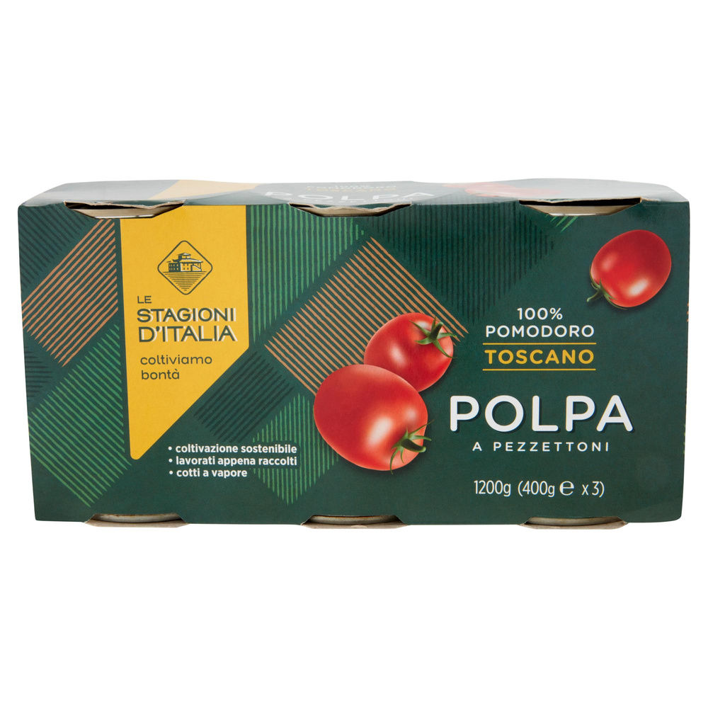 POLPA POMODORO A PEZZETTONI LE STAGIONI D'ITALIA 3X 400G - 6