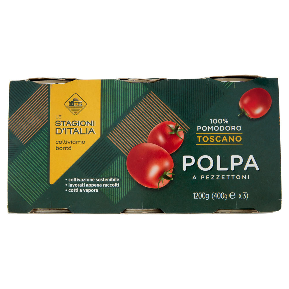 POLPA POMODORO A PEZZETTONI LE STAGIONI D'ITALIA 3X 400G - 4