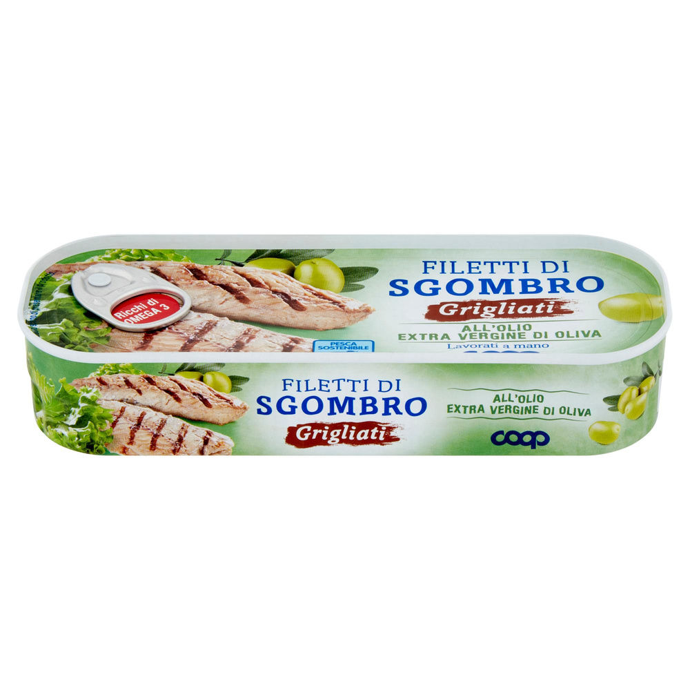 FILETTI DI SGOMBRO GRIGLIATI OLIO EXTRAVERGINE DI OLIVA COOP G120 - 2