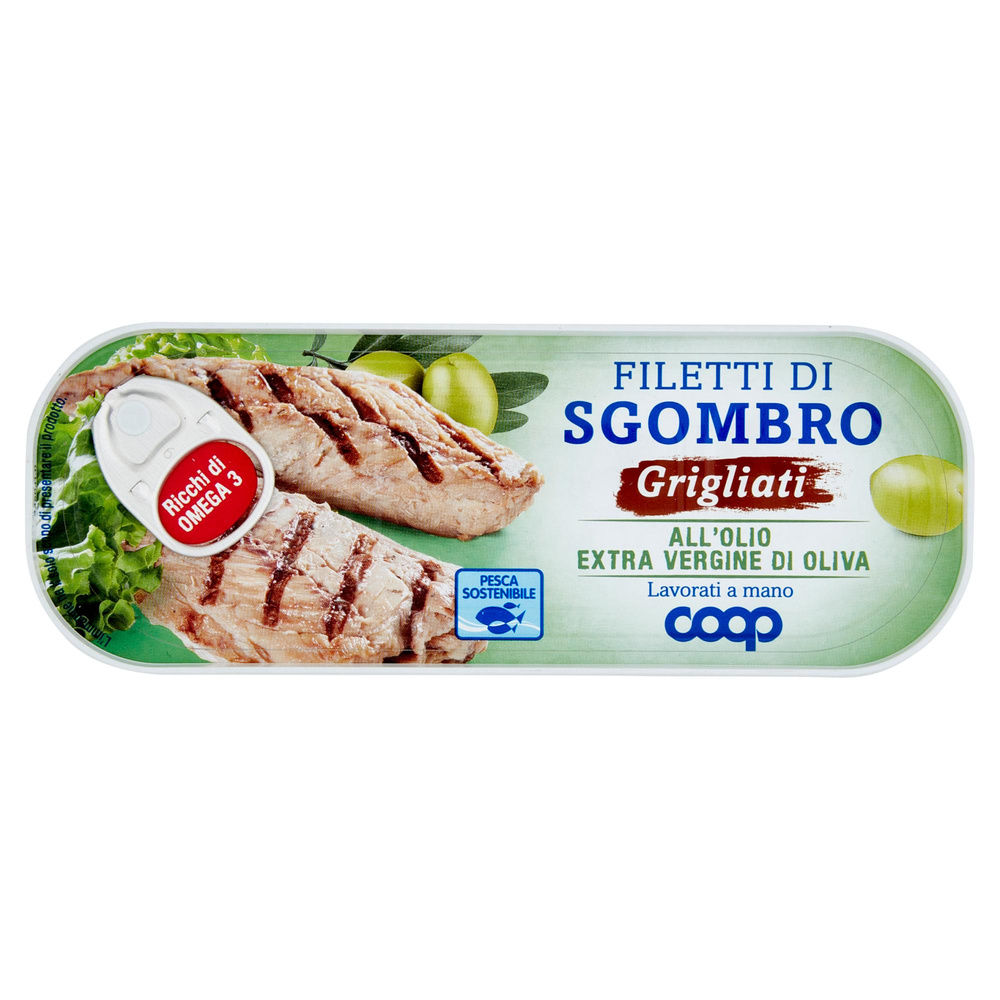 FILETTI DI SGOMBRO GRIGLIATI OLIO EXTRAVERGINE DI OLIVA COOP G120 - 3