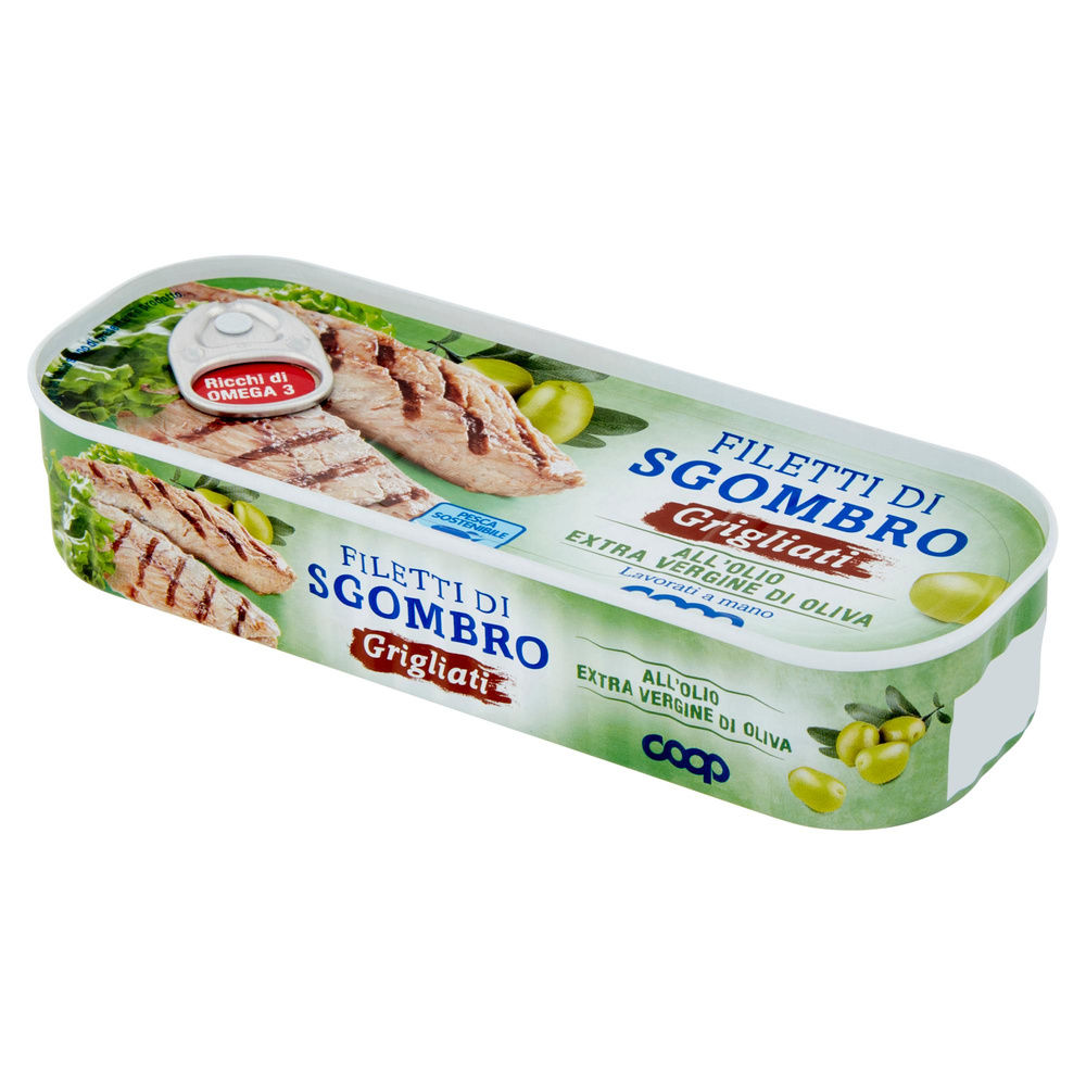 FILETTI DI SGOMBRO GRIGLIATI OLIO EXTRAVERGINE DI OLIVA COOP G120 - 8