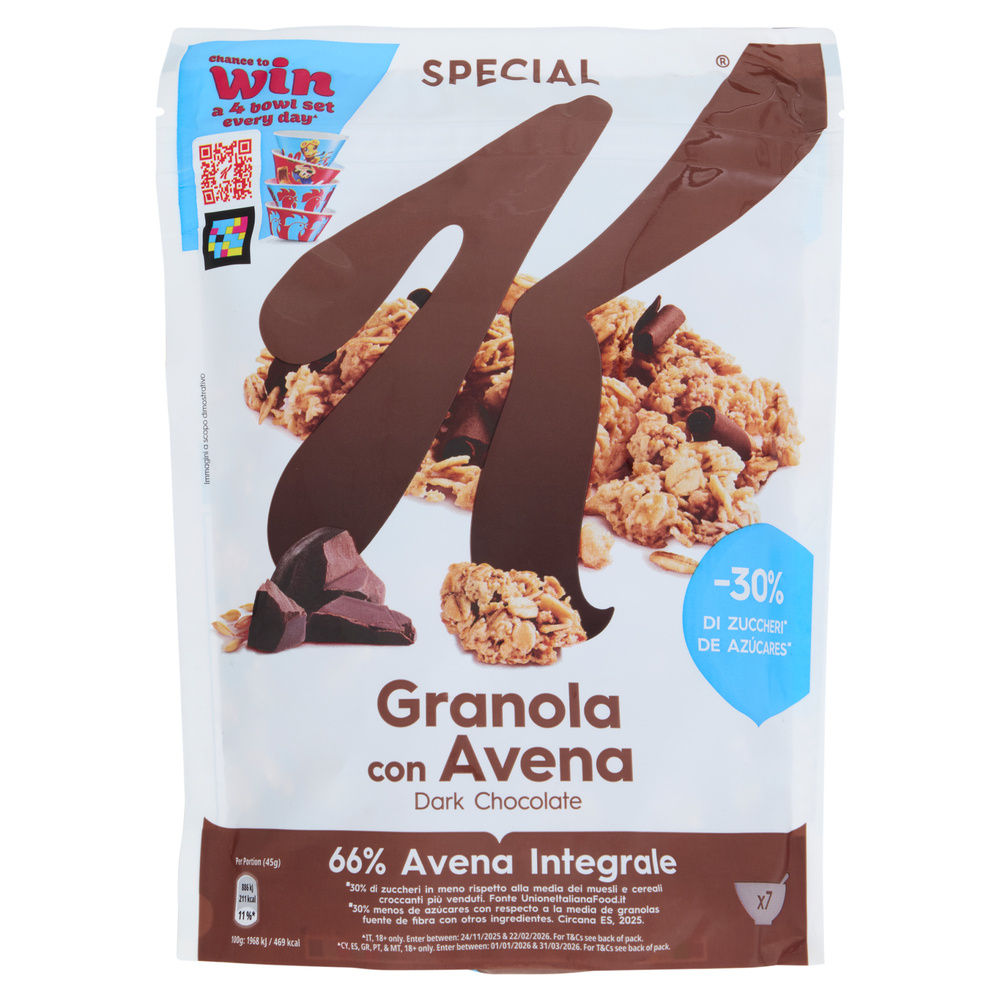 CEREALI SPECIAL K GRANOLA CIOCCOLATO KELLOG G 320 - 0