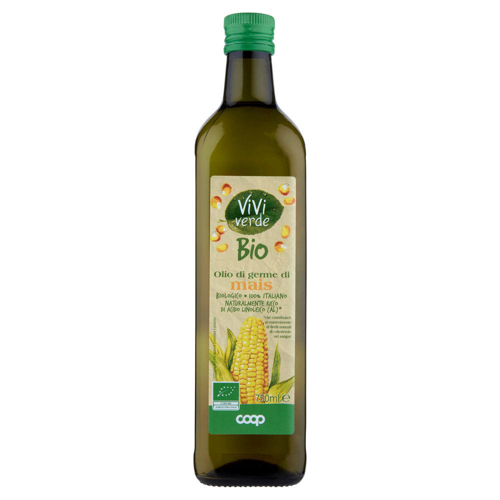 OLIO DI GERME DI MAIS BIO VIVI VERDE COOP 100% ITALIANO  ML750 - 0