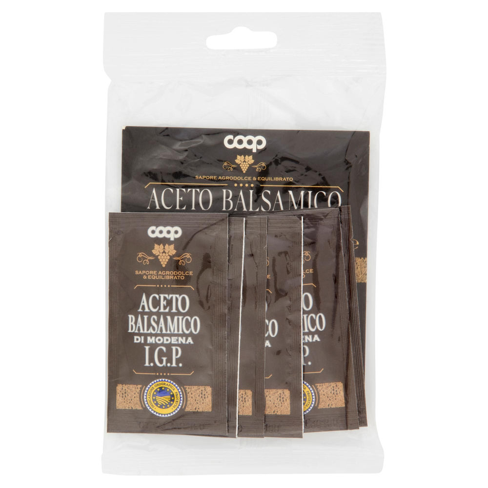 ACETO BALSAMICO DI MODENA IGP COOP IN BUSTINA MONODOSE ML5X6 - 0