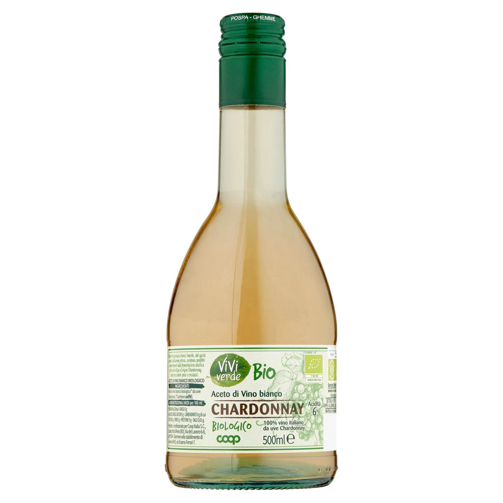 ACETO VINO BIANCO CHARDONNAY BIO COOP VIVI VERDE ML 500 - 0