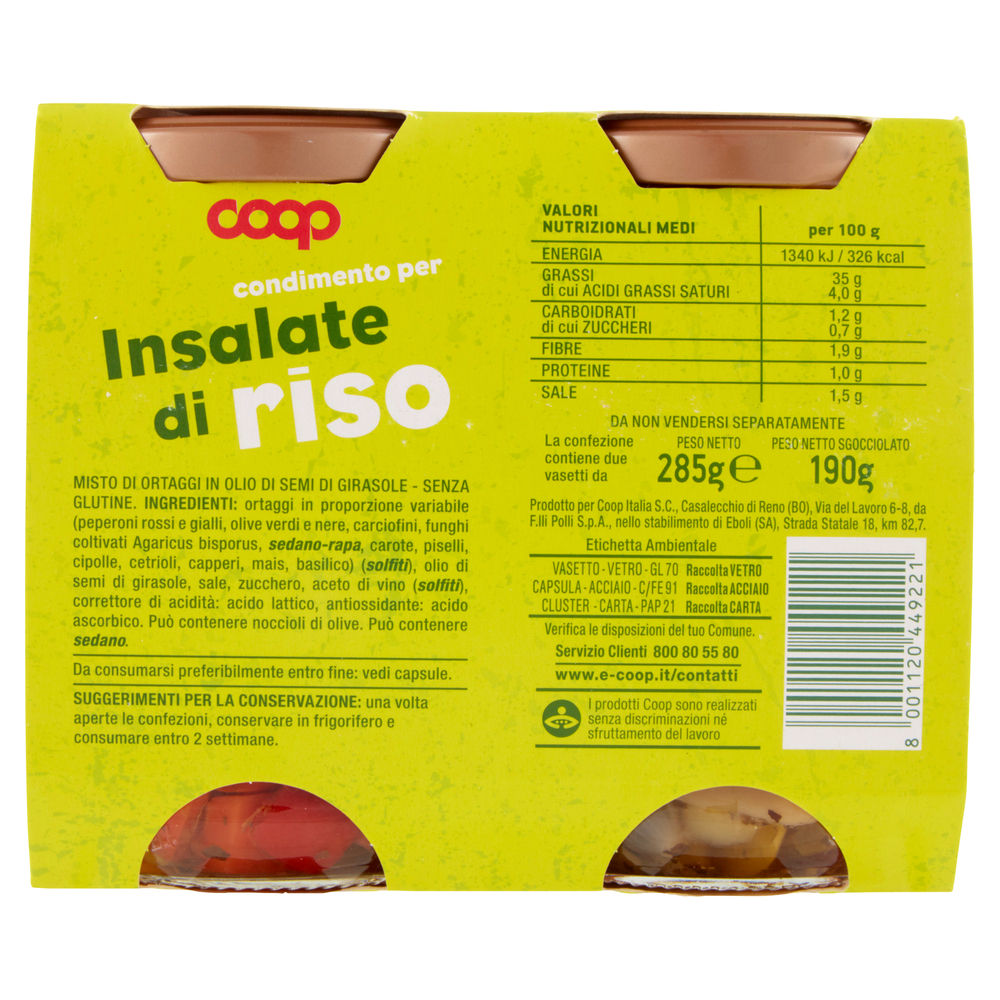 CONDIMENTO PER RISO COOP CLUSTER G285X2 - 2