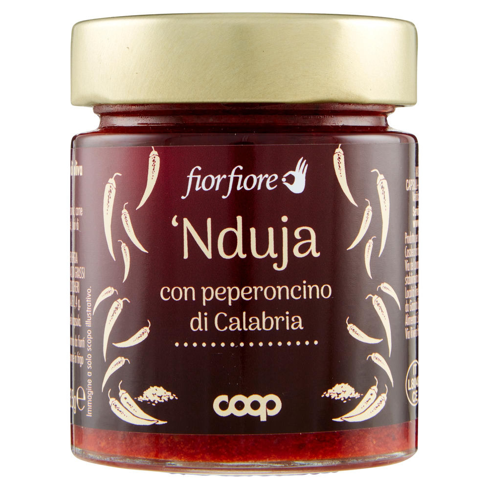 NDUJA INSACCATO PICCANTE CALABRESE FIOR FIORE COOP G135 - 6