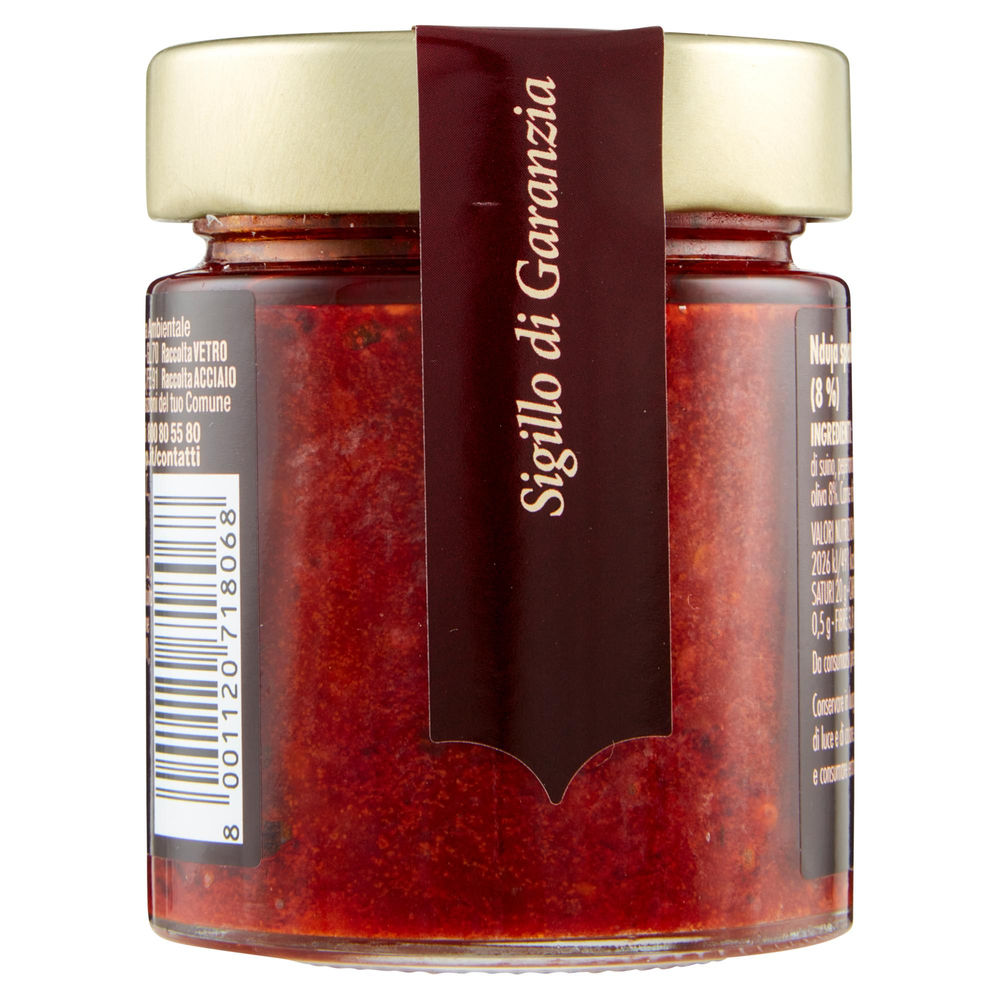 NDUJA INSACCATO PICCANTE CALABRESE FIOR FIORE COOP G135 - 1